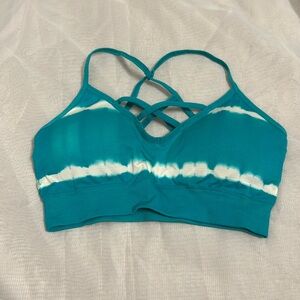 Turquoise Bralette Lounge Sports Bra